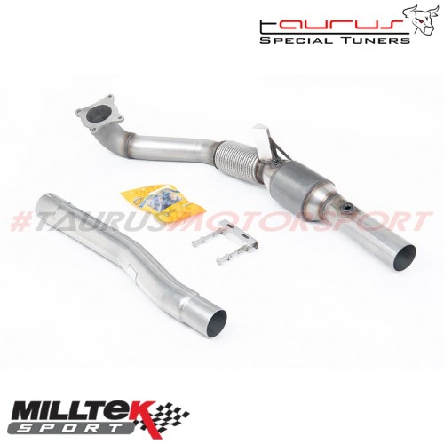 Downpipe maggiorato e Catalizzatore sportivo Race Milltek Sport per Audi TT Mk2 TTS quattro 2008-2014 - SSXAU1046 scarico sporti