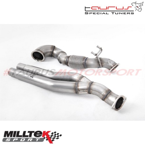 Downpipe maggiorato senza catalizzatore Milltek Sport per Audi TT mk3 TT-RS 2.5 TFSI Quattro (SENZA GPF/OPF) 2016-2018 - SSXAU72