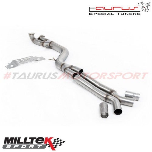 Bypass GPF/OPF con X-Pipe per catback OE Milltek Sport per BMW Serie 2 G87 M2 Coupe (con OPF/GPF, motore S58) dal 2023 - SSXBM13