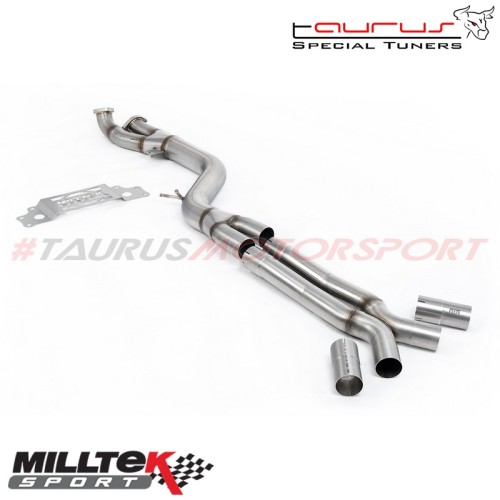 Bypass GPF/OPF con X-Pipe per catback Milltek Milltek Sport per BMW Serie 2 G87 M2 Coupe (con OPF/GPF, motore S58) dal 2023 - SS