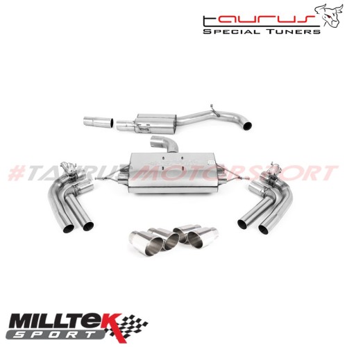 SSXSE247  Cat-back da dopo il GPF/OPF Resonated Milltek Sport per Cupra Formentor 2.0 TSI 310cv 4Drive dal 2021 scarico sportivo