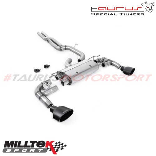 SSXSE263  Cat-back da dopo il GPF/OPF con finalini ovali neri cerakote Milltek Sport per Cupra Formentor VZ5 2.5T 390cv 4Drive d