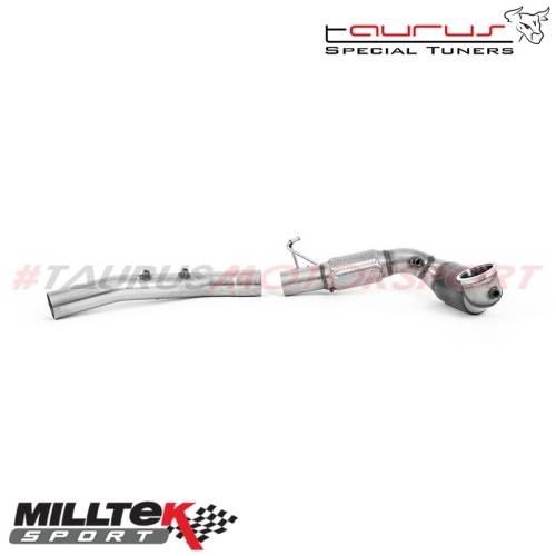 SSXVW639  Downpipe maggiorato con catalizzatore sportivo HJS Milltek Sport per Cupra Leon mk4 Hatchback 300cv (con GPF/OPF) dal 