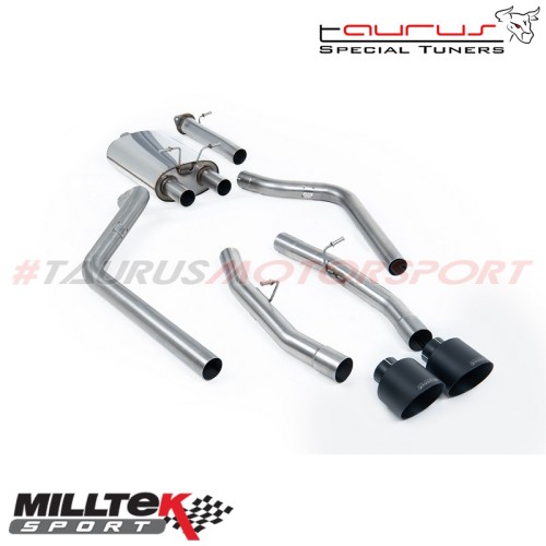 Cat-back Standard Version con finalini neri Milltek Sport per Dodge / RAM 1500 5.7L HEMI V8 (5th Gen) 2019-2023 - SSXDOD105 scar