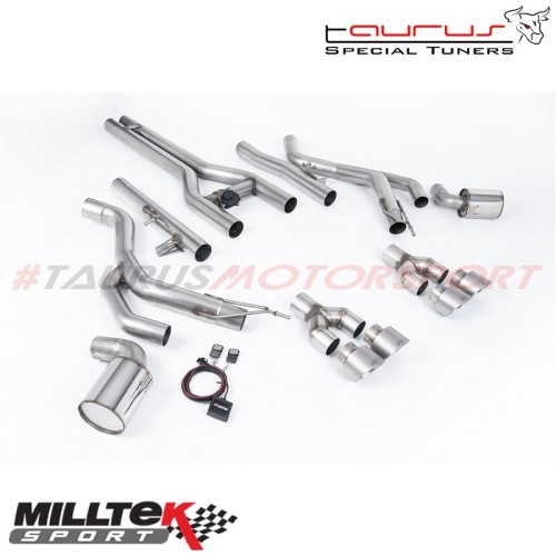 SSXDOD103 Front-pipe Back con finalini titanio Milltek Sport per Dodge / RAM Challenger SRT Hellcat (inclusi modelli Redeye e Wi