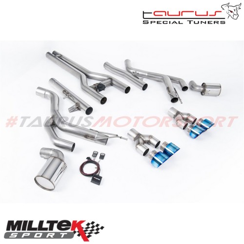 SSXDOD104 Front-pipe Back con finalini titanio bruciato Milltek Sport per Dodge / RAM Challenger SRT Hellcat (inclusi modelli Re