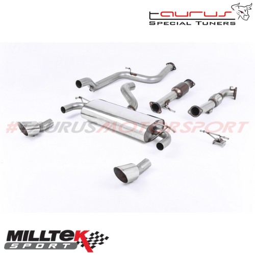 Turbo-back (sistema completo) con Catalizzatore sportivo Milltek Sport per Ford Focus Mk2 RS 2.5T 305cv 2009-2010 - SSXFD083 sca