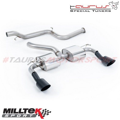 Cat-back Non-resonated Milltek Sport per Ford Focus Mk2 RS 2.5T 305cv 2009-2010 - SSXFD165 scarico sportivo terminale marmitta t