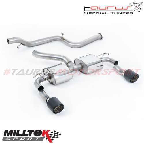 Cat-back Non-resonated Milltek Sport per Ford Focus Mk2 RS 2.5T 305cv 2009-2010 - SSXFD338 scarico sportivo terminale marmitta t