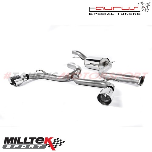 Cat-back Race System Milltek Sport per Ford Focus Mk2 ST 225 2005-2010 - SSXFD135 scarico sportivo terminale marmitta torino ita