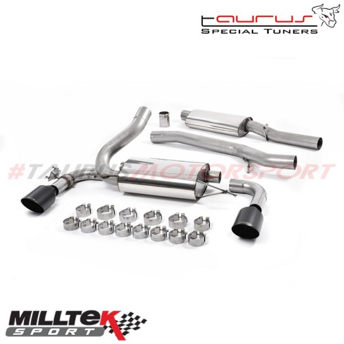 Cat-back Resonated Milltek Sport per Ford Focus Mk3 RS 2.3 EcoBoost 4wd 5 porte 2016-2019 - SSXFD189 scarico sportivo terminale 