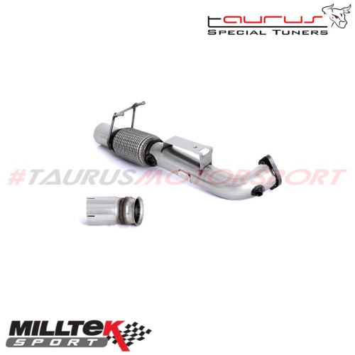 Downpipe maggiorato senza catalizzatore Milltek Sport per Ford Focus Mk3 RS 2.3 EcoBoost 4wd 5 porte 2016-2019 - SSXFD194 scaric