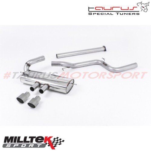 Cat-back Non-resonated Milltek Sport per Ford Focus Mk3 ST 2.0 EcoBoost 5 porte 2012-2019 - SSXFD114 scarico sportivo terminale 