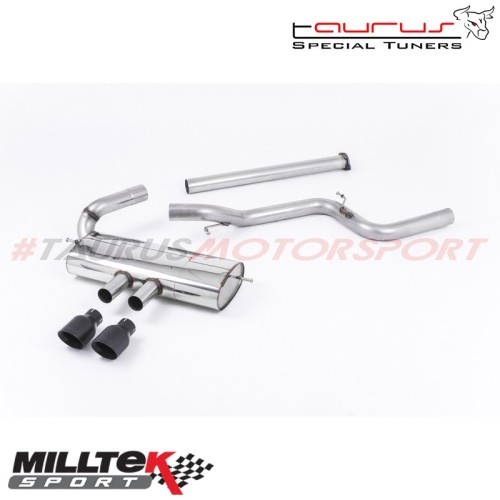 Cat-back Resonated Milltek Sport per Ford Focus Mk3 ST 2.0 EcoBoost 5 porte 2012-2019 - SSXFD118 scarico sportivo terminale marm