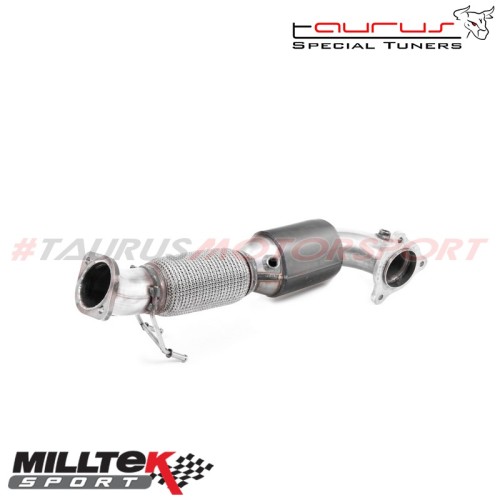 Downpipe maggiorato con Catalizzatore sportivo 200 celle Milltek Sport per Ford Focus  Mk4 ST 2.3 EcoBoost Hatch (solo modelli c