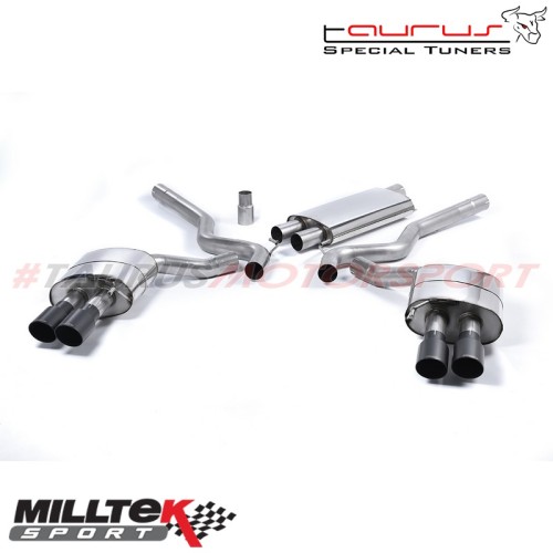 Cat-back Resonated Milltek Sport per Ford Mustang 2.3 EcoBoost (S550 Fastback) 2015-2019 - SSXFD181 scarico sportivo terminale m