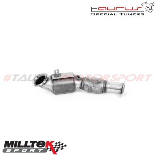 Downpipe maggiorato con Catalizzatore sportivo 200 celle Milltek Sport per Ford Puma Mk8 1.5 EcoBoost ST (con GPF/OPF) dal 2020 