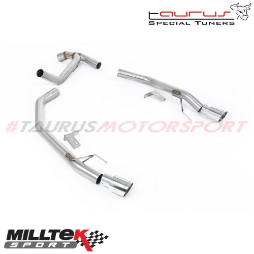 Axle Back con finalini cromati Milltek Sport per Ford Ranger 2.0 TDCI 205cv Bi-Turbo Diesel dal 2022 - SSXFD444 scarico sportivo