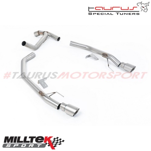 Axle Back con finalini titanio spazzolato Milltek Sport per Ford Ranger 2.0 TDCI 205cv Bi-Turbo Diesel dal 2022 - SSXFD445 scari