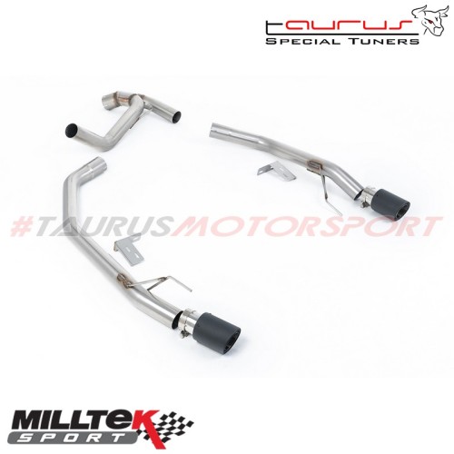 Axle Back con finalini carbonio Milltek Sport per Ford Ranger 2.0 TDCI 205cv Bi-Turbo Diesel dal 2022 - SSXFD447 scarico sportiv