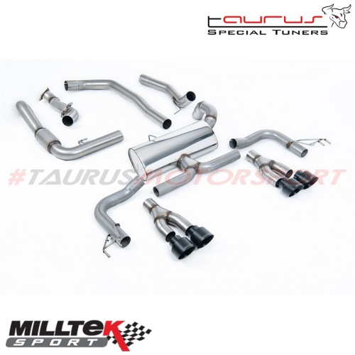 SSXHO224  Cat-back Race system Milltek Sport per Honda Civic FK2 Type R 2.0 i-VTEC (guida SX) 2015-2017 scarico sportivo termina