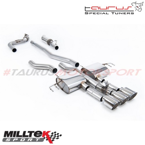 SSXHO315  Cat Back Part-Resonated con finalini cromati Milltek Sport per Honda Integra DE5 2.0 Turbo Type-S 320cv dal 2023 scari