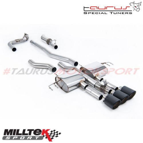 SSXHO319  Cat Back Part-Resonated con finalini carbonio Milltek Sport per Honda Integra DE5 2.0 Turbo Type-S 320cv dal 2023 scar