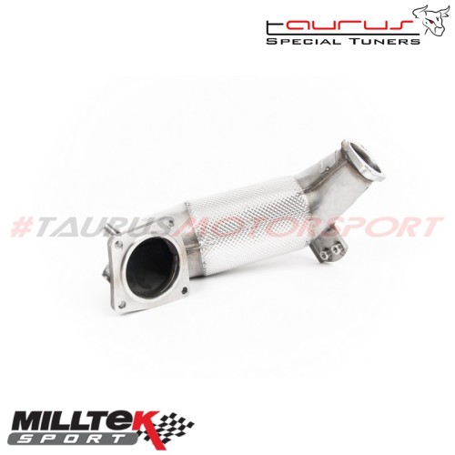 Downpipe maggiorato HJS Tuning Euro 6 300 celle omologato ECE  Milltek Sport per Hyundai i30 i30N N-Performance 2.0 T-GDi 275cv 