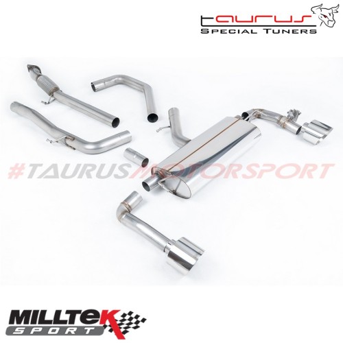 Cat-back con eliminazione GPF e finalini cromati Milltek Sport per Hyundai i30 i30N N-Performance 2.0 T-GDi 280cv (Restyling CON