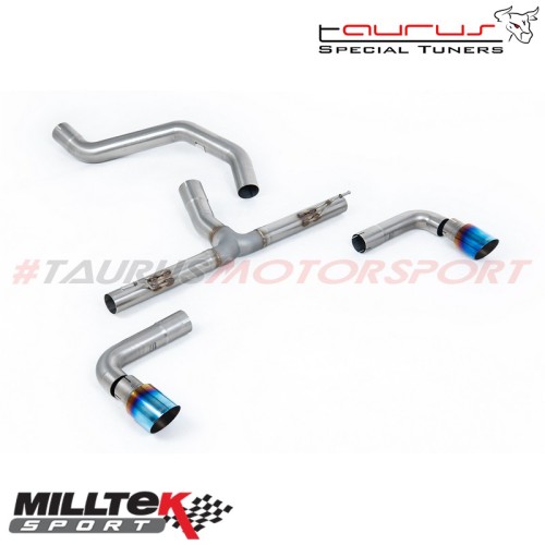 Particulate Filter-back Non-resonated con finalini titanio bruciato Milltek Sport per Ineos Grenadier B58 3.0 I6 Turbo benzina (