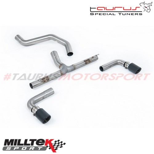 Particulate Filter-back Non-resonated con finalini carbonio Milltek Sport per Ineos Grenadier B58 3.0 I6 Turbo benzina (modelli 