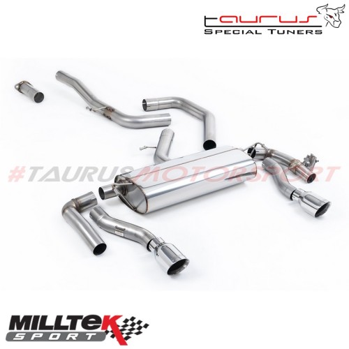 Particulate Filter-back con finalini cromati Milltek Sport per Kia Proceed GT 1.6 Turbo (modelli CON GPF/OPF) 2019-2024 - SSXHY1