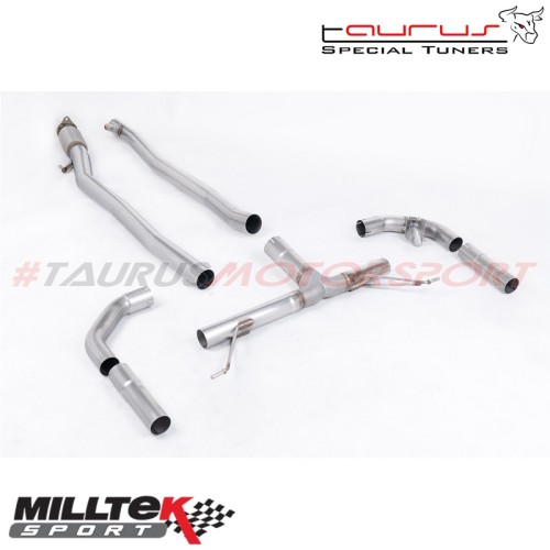 Cat-back - Valved / Non-Resonated Milltek Sport per Mercedes Classe A V177 A35 AMG 2.0 Turbo (solo modelli Berlina SENZA GPF/OPF