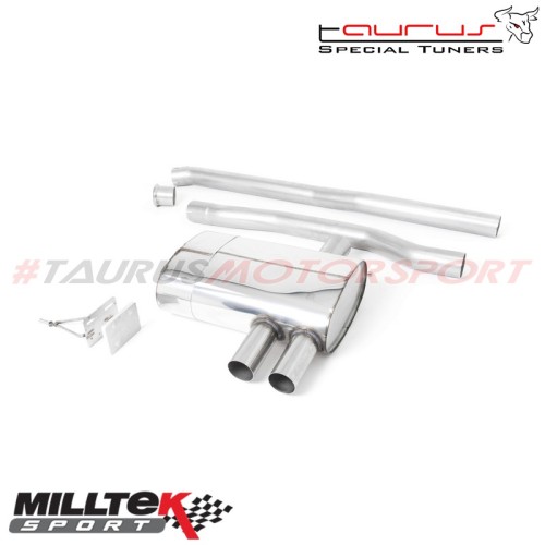 SSXM455  Cat-back con eliminazione GPF con finalini cromati GT-90 Milltek Sport per Mini Mk3 GP3 JCW 2.0 Turbo (Solo con GPF/OPF