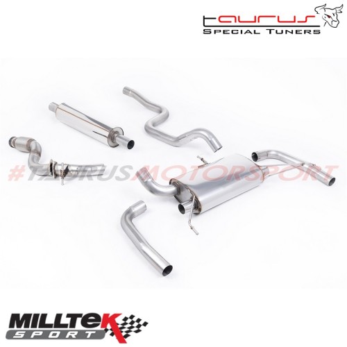 SSXPE113  Cat-back Resonated Milltek Sport per Peugeot 308 GTi 1.6T 270 (solo modelli SENZA OPF/GPF) 2016-2019 scarico sportivo 