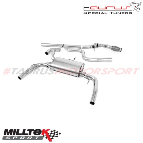 SSXPE114  Cat-back Non-resonated Milltek Sport per Peugeot 308 GTi 1.6T 270 (solo modelli SENZA OPF/GPF) 2016-2019 scarico sport