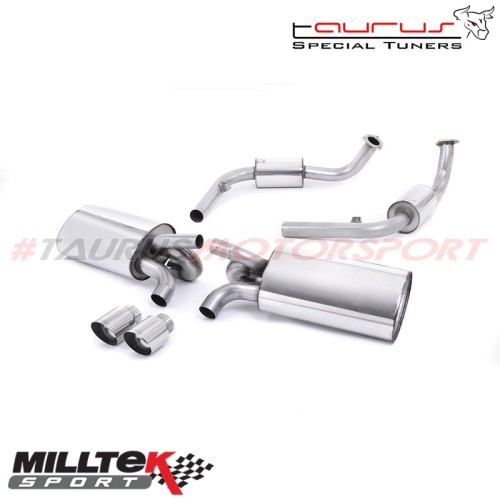 SSXPO114  Cat-back Resonated Milltek Sport per Porsche Boxster 987 Gen2 3.4 S 2009-2013 scarico sportivo terminale marmitta tori