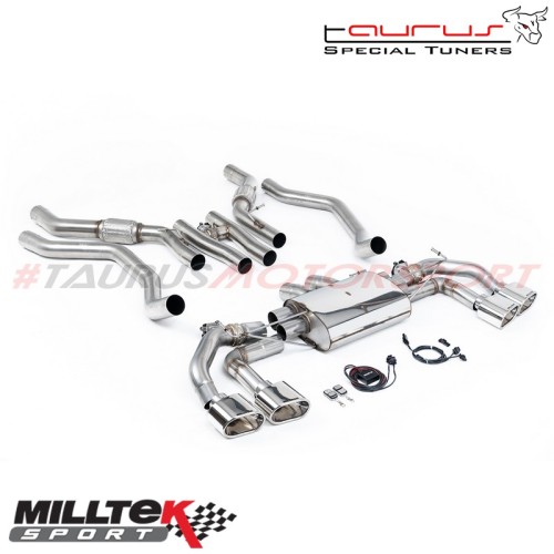 SSXLR229 Cat-back con finalini ovali cromati Milltek Sport per Range Rover Sport P530 L461 4.4 Twin Turbo V8 dal 2023 scarico sp