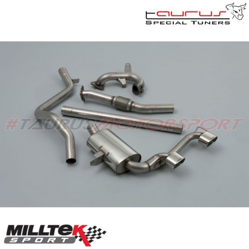 Turbo-back (sistema completo) senza catalizzatore Milltek Sport per Renault Megane Mk2 RS Renaultsport 225 2.0T 2004-2009 - SSXR