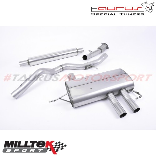 Cat-back Resonated Milltek Sport per Renault Megane Mk4 RS Renaultsport 280 dal 2018 - SSXRN421 scarico sportivo terminale marmi