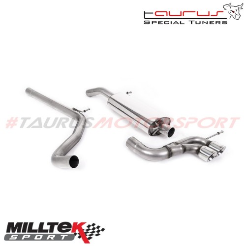 SSXSE152  Cat-back Milltek Sport per Seat Ibiza 6J 1.4 TSI 180cv Cupra / Bocanegra 2010-2015 scarico sportivo terminale marmitta