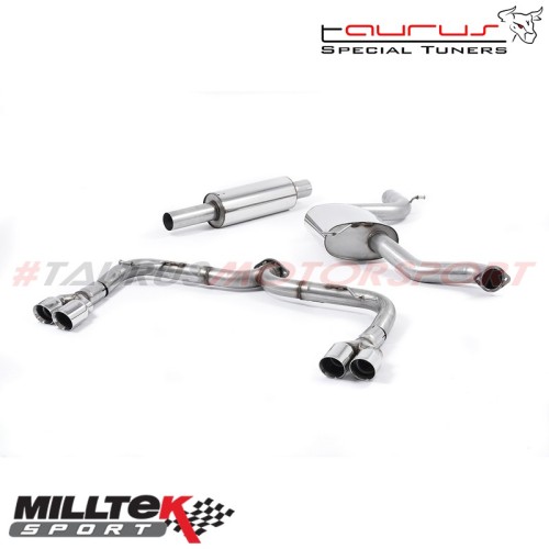 SSXSE165  Cat-back Non-resonated Milltek Sport per Seat Leon 5F 2.0 TSI Cupra 280/290cv (solo modelli SENZA OPF/GPF) 2014-2017 s