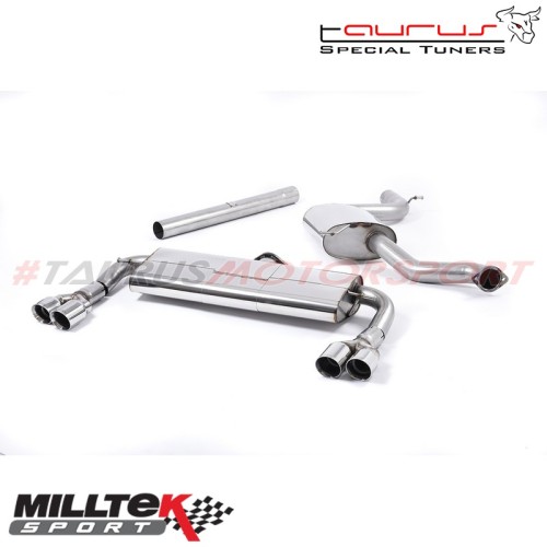 SSXSE166  Cat-back Milltek Sport per Seat Leon 5F 2.0 TSI Cupra 280/290cv (solo modelli SENZA OPF/GPF) 2014-2017 scarico sportiv