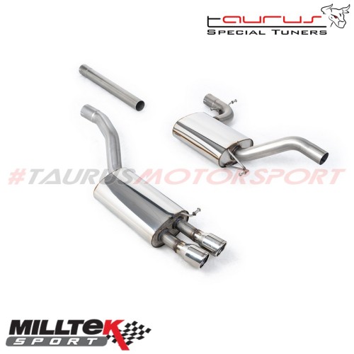 SSXSK006  Cat-back Resonated Milltek Sport per Skoda Octavia 1Z 2.0 TFSi vRS 2006-2010 scarico sportivo terminale marmitta torin