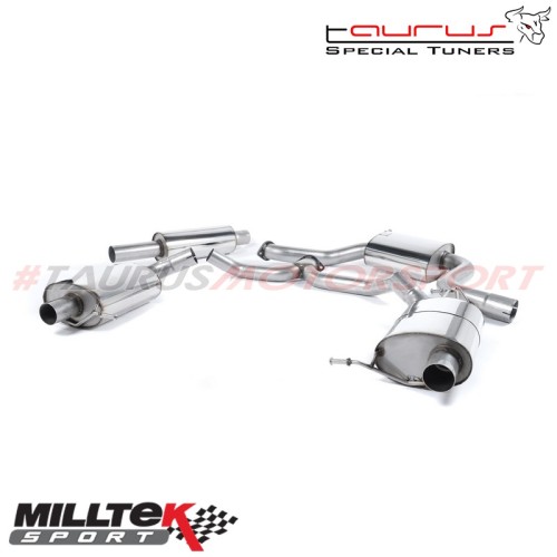 SSXSK020  Cat-back Resonated Milltek Sport per Skoda Octavia SE 2.0 TSI 220/230cv vRS Hatch & SW (Manuale e DSG) 2013-2019 scari