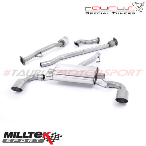 SSXSB038  Cat-back primario con finalini titanio spazzolato Milltek Sport per Subaru BRZ 2.0 2012-2019 scarico sportivo terminal