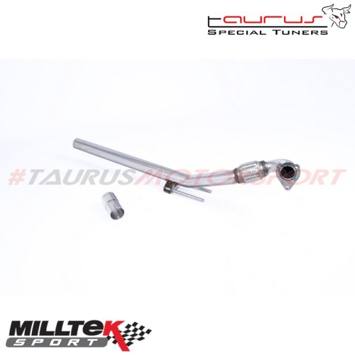 SSXAU606  Downpipe maggiorato per scarico originale Milltek Sport per Volkswagen Bora 1.9 TDI 130/150cv 2000-2005 scarico sporti