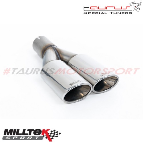 Sistema da dopo il DPF/FAP Resonated Milltek Sport per Volkswagen Caddy 2.0 TDI 140cv 2WD Manuale e DSG (escluso Maxi) 2003-2019