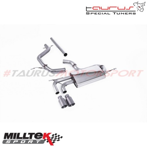 Cat-back Non-resonated Milltek Sport per Volkswagen Golf Mk5 2.0 TDI 140cv 2004-2009 - SSXVW341 scarico sportivo terminale marmi