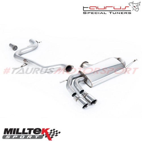 Cat-back Non-resonated - Race System Milltek Sport per Volkswagen Golf Mk5 2.0 TFSI GTI 2004-2009 - SSXVW281 scarico sportivo te